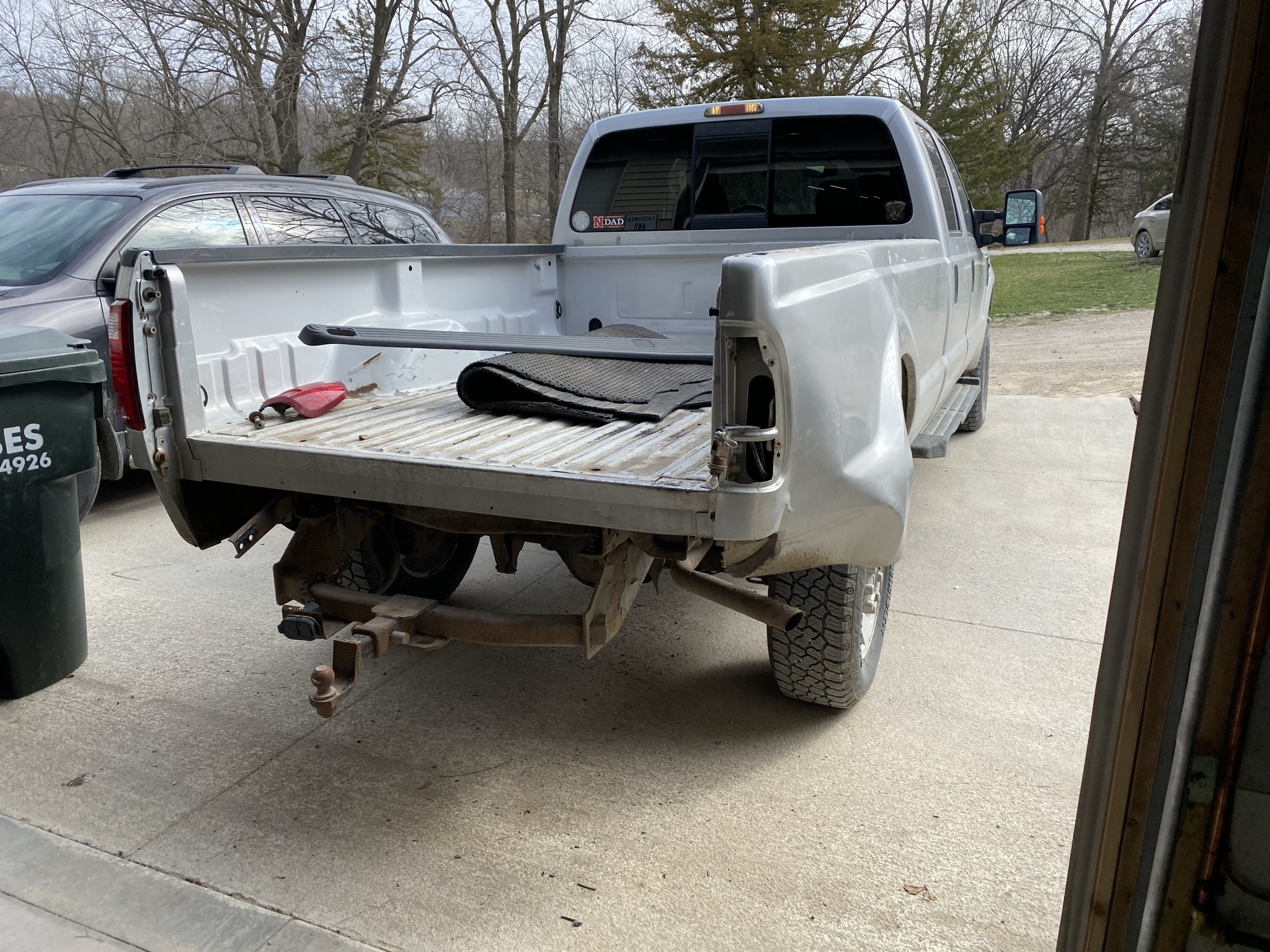 Ford truck box-side collision repair before structural work